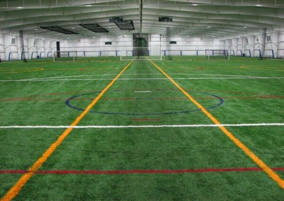 Large synthetic grass fields