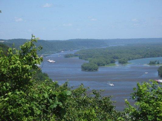 Mississippi River in Iowa, land of where I was born and raised.