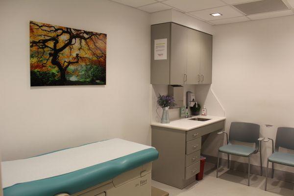 Excellent exam rooms that make you comfortable that you are in good hands