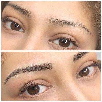 How beautiful is my client's new brows?!?