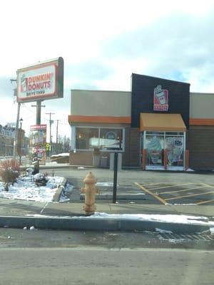 Outside Dunkin'