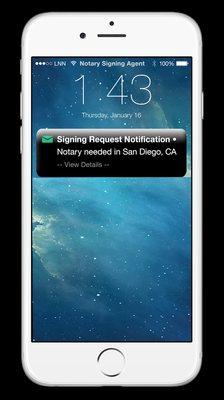 Premium Members can now receive immediate Notary request alerts for jobs located within 50 miles of their location.