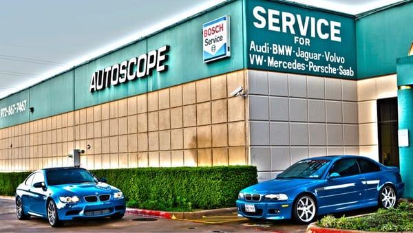 Two Laguna Seca Blue M3s, you don't see this too often