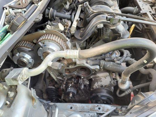 2014 ford fiesta timing chain and water pump