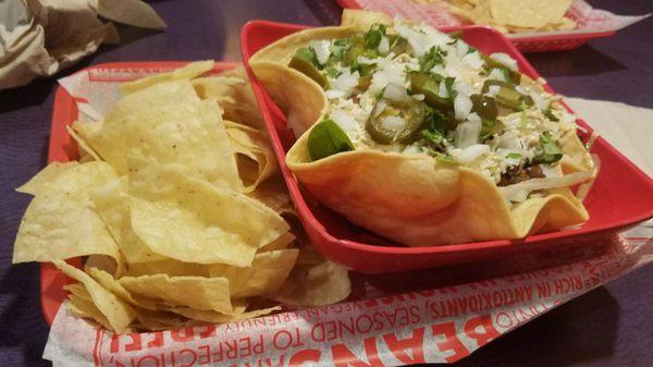 Amazing taco salad. Under $6