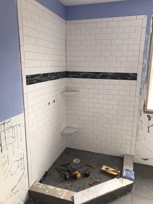 Neo angel tile shower