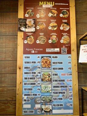 Wall Menu