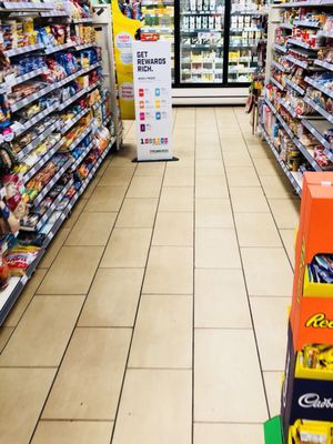 Floors are kept clean and shelves are neatly straight. Not as common elsewhere as you might expect, but certainly welcomed here.