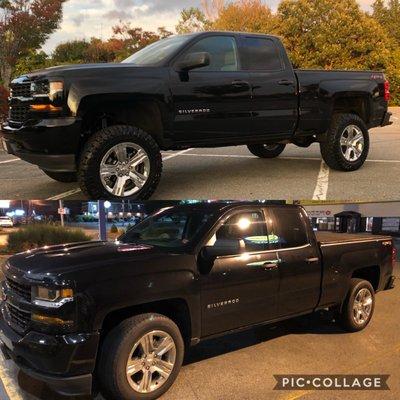 2019 Silverado 6.5 inch zone lift on 35s