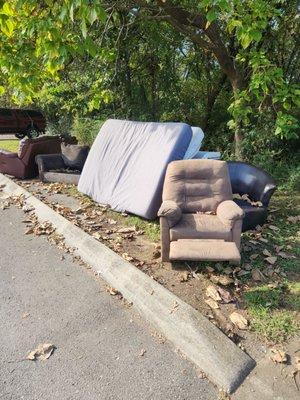 Furniture dumped just sits there