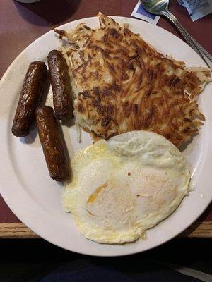 Dealers choice breakfast plate.  $10.95