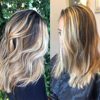 Before and After Dimensional Blonde