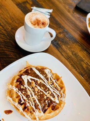 Pecan pie waffle