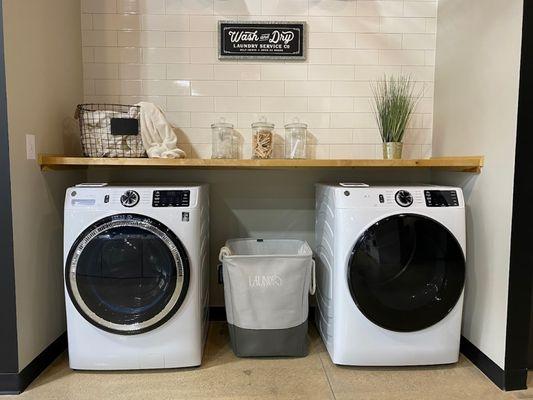 Washer and Dryer setup at Weaver Appliance