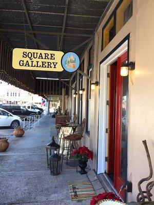 Our storefront, on the Historic Goliad County Courthouse Square