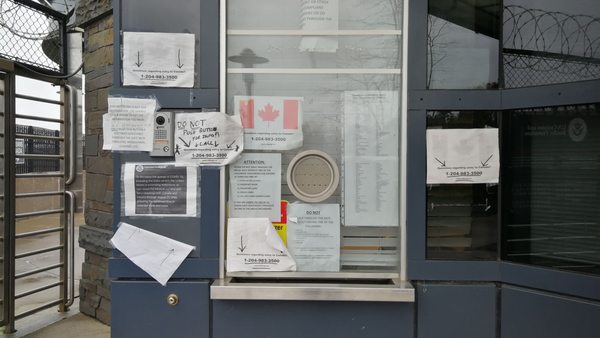 US side: make sure to have your documents before going through the turnstile