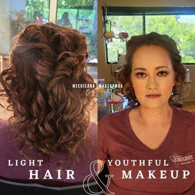 Light hairstyle & youthful makeup for any event. 
Ig Mechicana_makeupmua