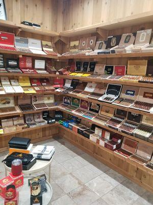 Walk in humidor room