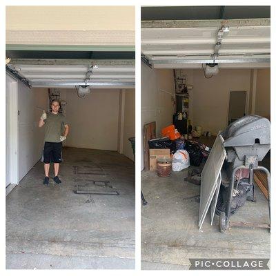 Junk removal before and after photos