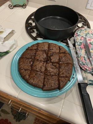 Brownies made by the Yum Yum Shop