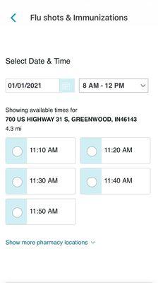 Please update so more people don't schedule flu shots when you're closed.