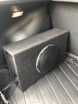 Installed my amp and sub.