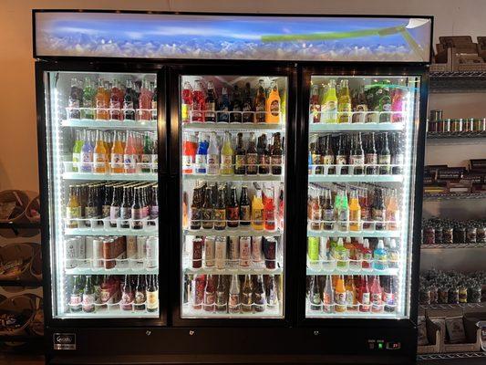 A sampling of their many unique sodas