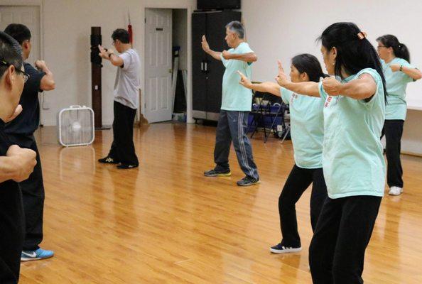 One of the Tai Chi warm-up exercises.