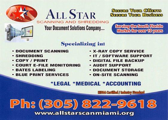 All Star Scanning & Shredding