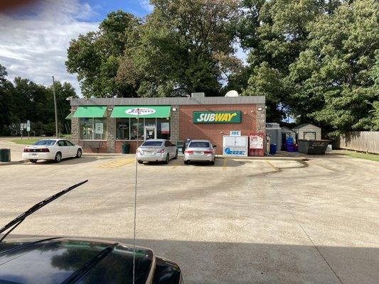 southern entrance to fuel station store