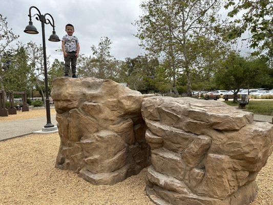 Climbing rocks