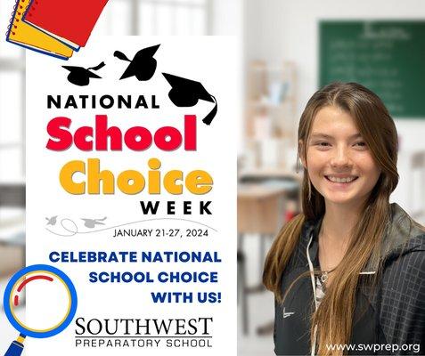 Celebrate National School Choice Week with Us!  School choice means giving parents the power to select the best school for their child.