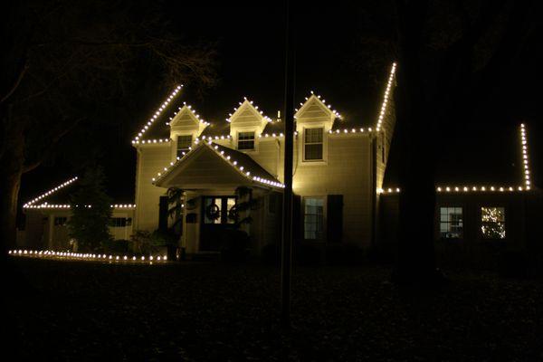 home with warm white bulbs