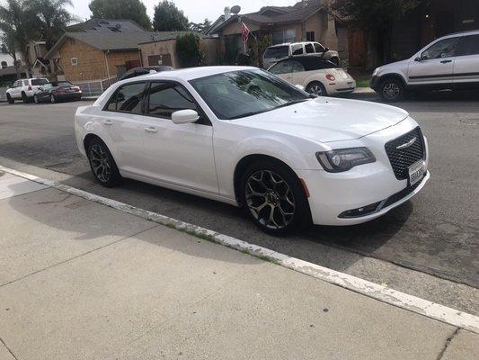 Clean and comfortable Chrysler 300 rented here. I wanted to keep it!