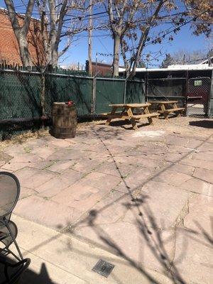 Small back patio