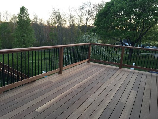 With metal balusters