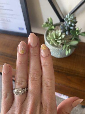 Spring flower nails