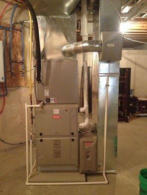 New furnace install.