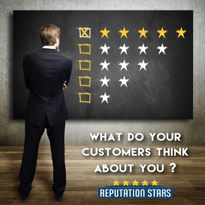 What do your customers thing about you? Hire www.reputationstars.com to improve your online reviews.