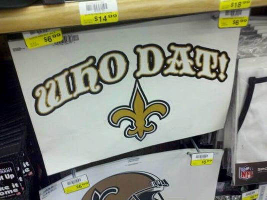 Huge selection of Saints gear.