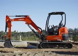 Kubota Excavator for rent