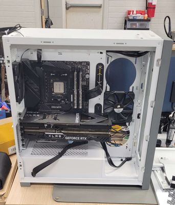 Gaming PC being repaired