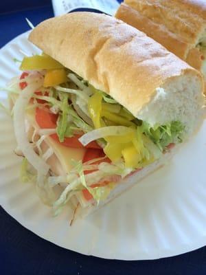 Turkey and cheese sub