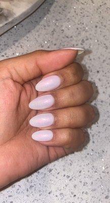 OPI funny bunny dip with chrome by cire