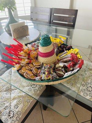 Traditional candy tray