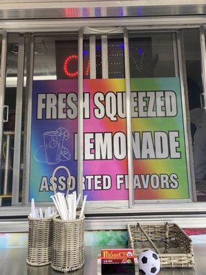 Fresh squeezed lemonade