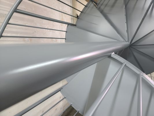 Powder Coated 18ft Aluminum Spiral Staircase