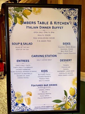 Dinner menu (05/2024)