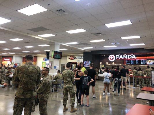 Inside. Panda Express, Charleys, Popeyes