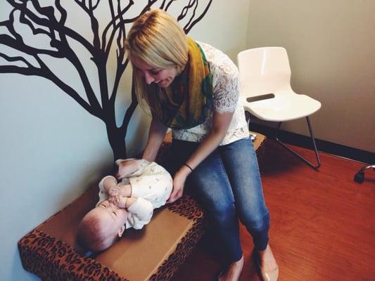 Adjustments for babies are safe, gentle, and effective.  They love getting adjusted too!